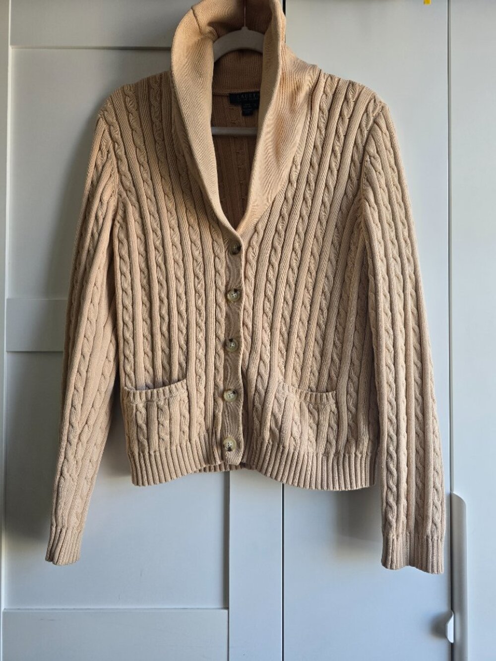 Vintage Lauren Ralph Lauren Cable Knit Cardigan Sweater